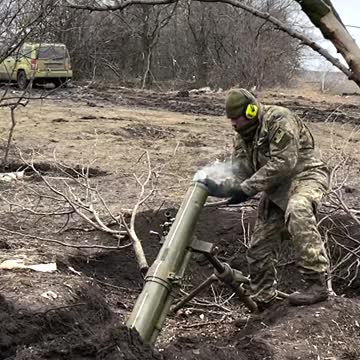Footage from Ukrainian Mortar Team