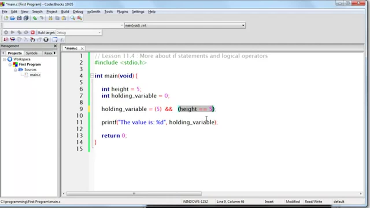 More about if statements and logical operators