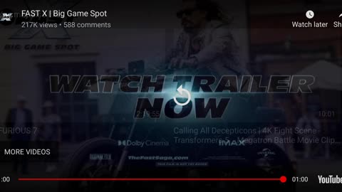 Fast x big game spot