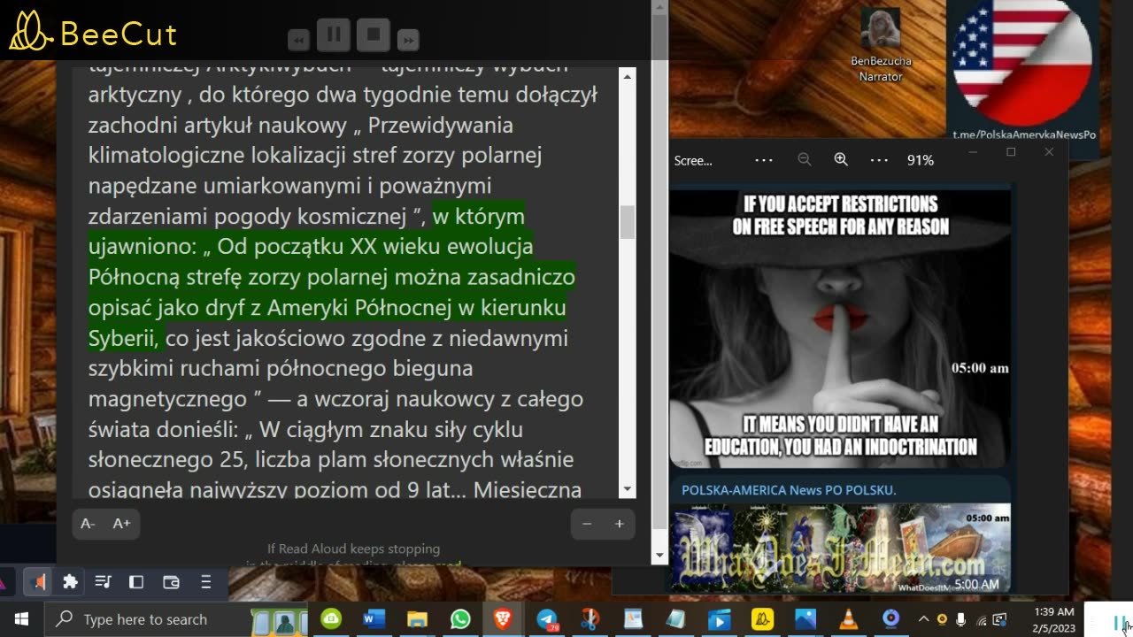 WDIM 4 lut 2023🔴Śledzenie chińskiego balonu normalnegogo Tajemniczy arktyczny wybuch🔴