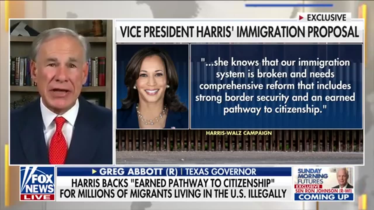 Texas Gov. Greg Abbott warns of grim outcome for border if Harris wins