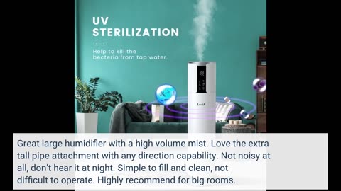 Lacidoll 4.2 Gal Tower #Humidifiers for Large Room-Overview