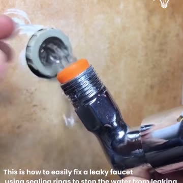 How to easily fix a leaky faucet using sealing rings.hd