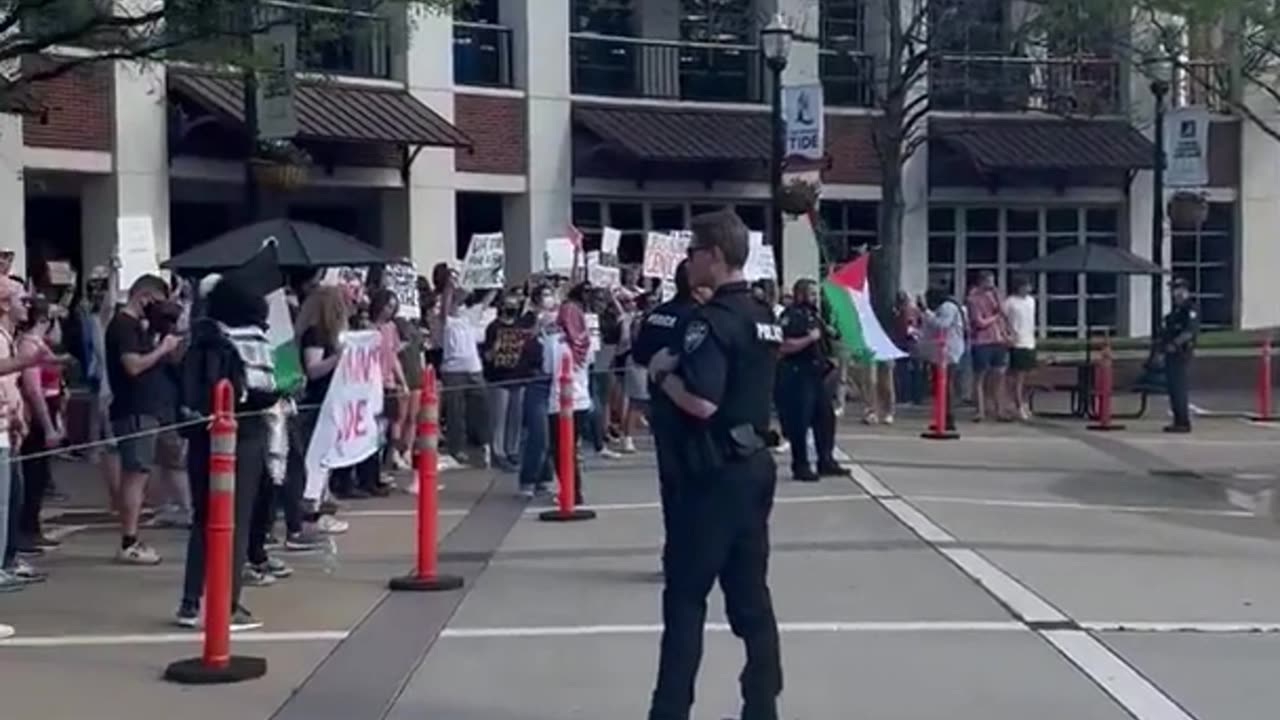 HILARIOUS: Anti-Israel Protestors Join Counter-Protesters In "F*** Joe Biden" Chant