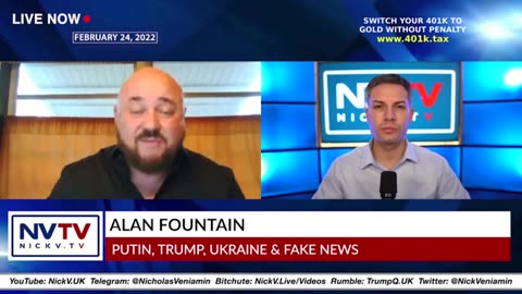 Alan Fountain Discusses Putin, Trump, Ukraine & Fake News