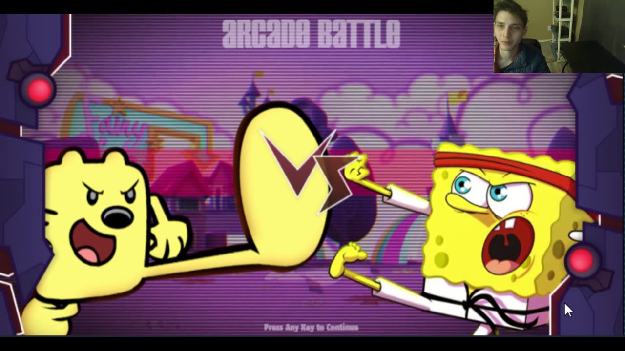 Nickelodeon Super Brawl Showdown! Battle #6 - SpongeBob SquarePants VS Wubbzy The Gerbil