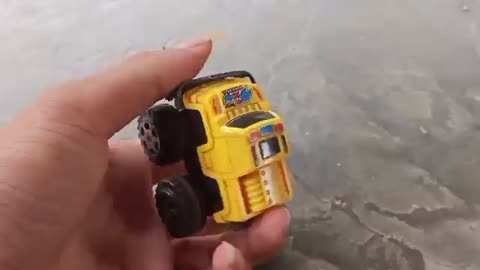 play with yellow offroad cars