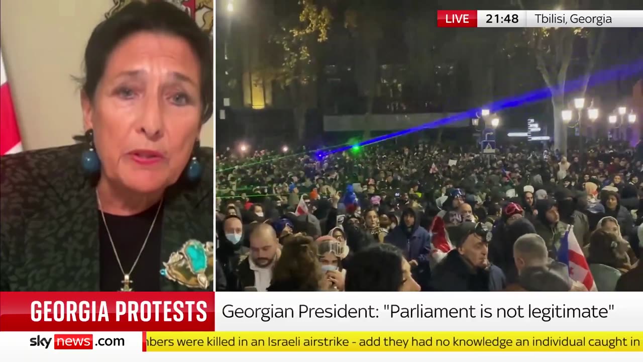 Georgia's President Zourabichvili on Protests: "People Reject Russia, Embrace 30 Years of Freedom