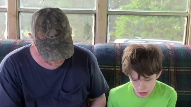 Our son tells us where he wants to travel
