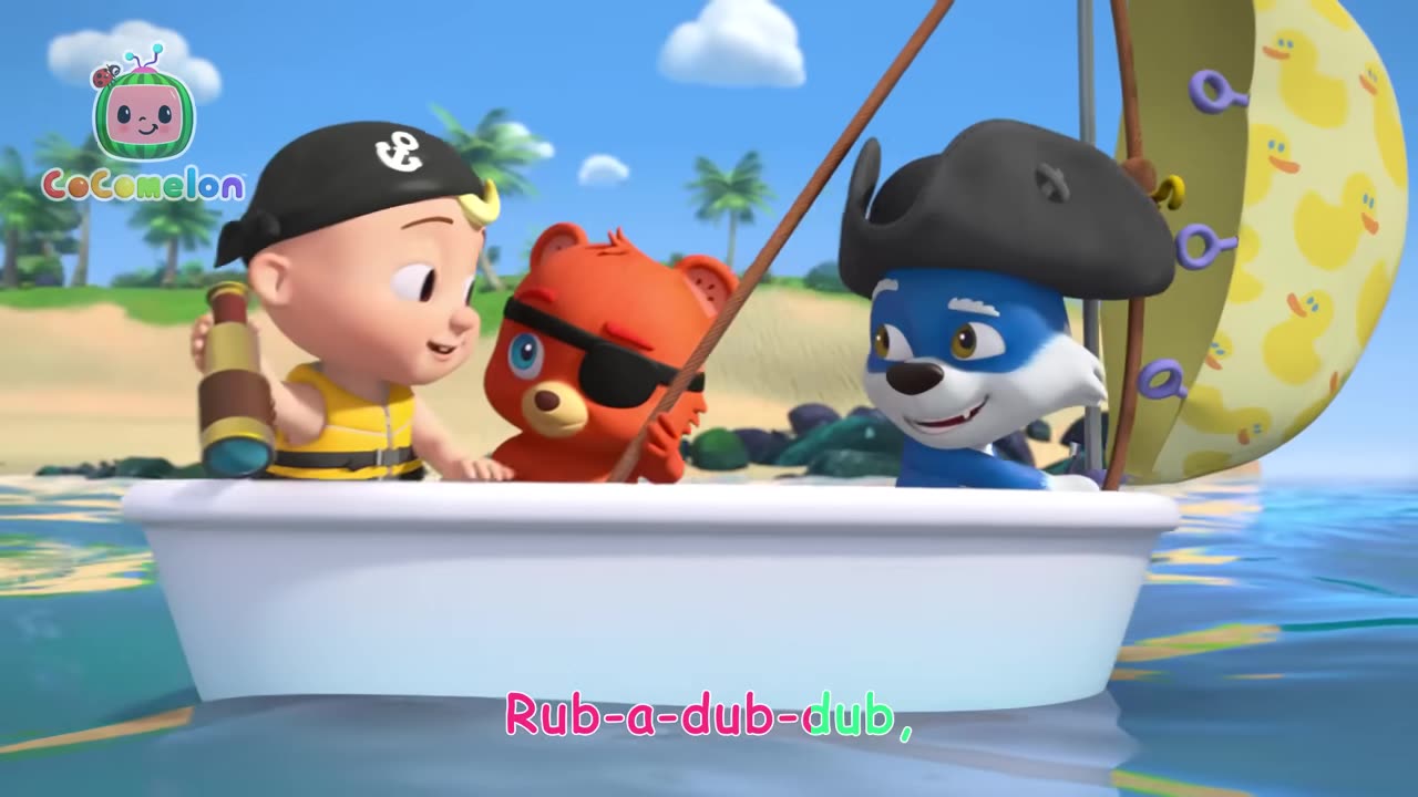 Bathtub Pirates! ｜ NEW 🏴_☠️ CoComelon Animal Time ｜ Animals for Kids.mp4