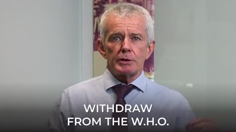 Senator Malcolm Roberts Warns WHO Is Calling For Worldwide Mandatory Vaccination & Lockdowns