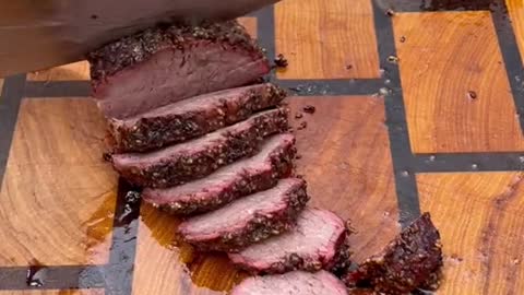 Brisket style smoked tritip #LearnOnTikTok #tiktokpartner #beef