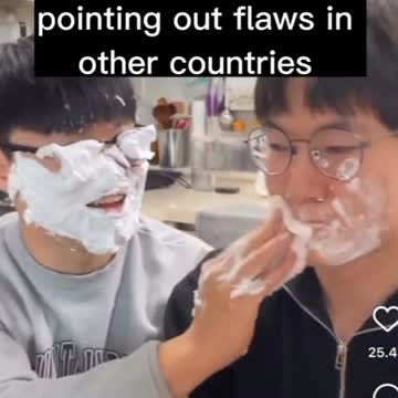 The western world pointing out flaws in other countries