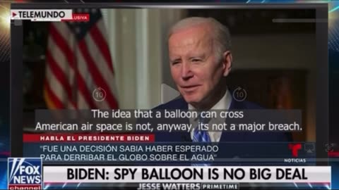 Biden - Spy Balloon is no big deal!