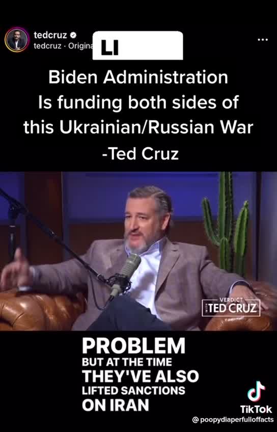 Biden administration is funding both sides of the war.