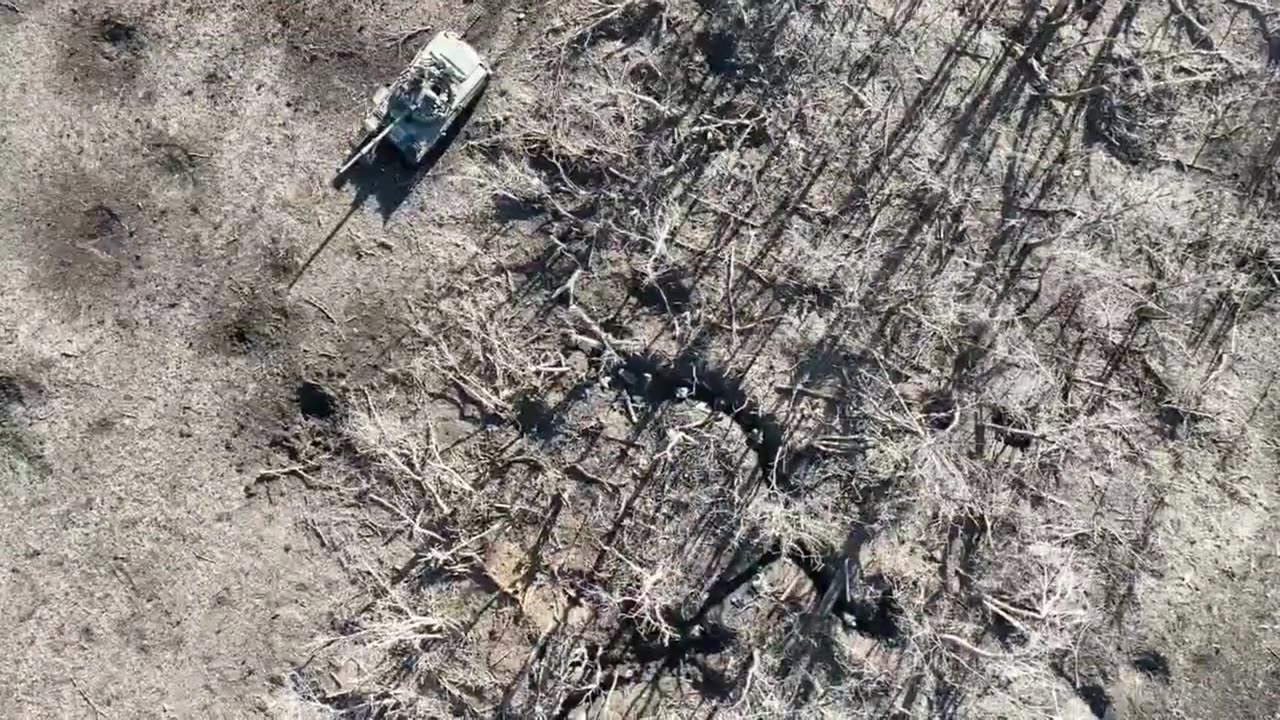 Ukrainian Surveillance of Russian Trenches
