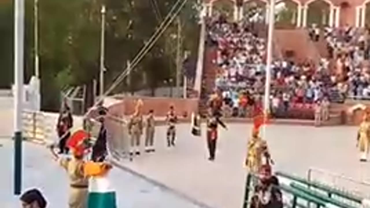 Border security force of India vs Punjab Rangers parade