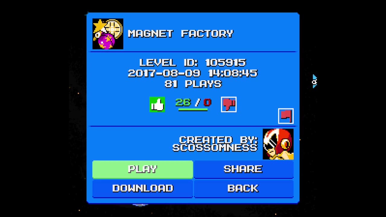 Mega Man Maker Level Highlight: "Magnet Factory" by Scossomness