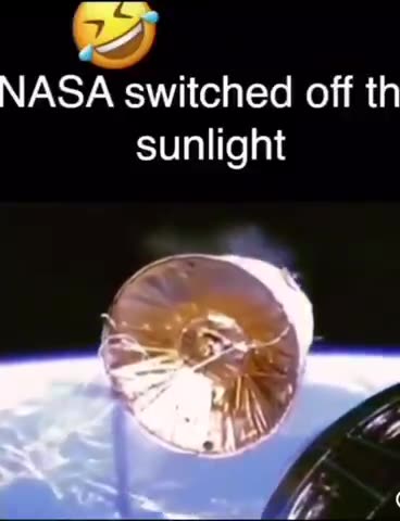 NASA switched off the “Sun” light while recording in the studio.