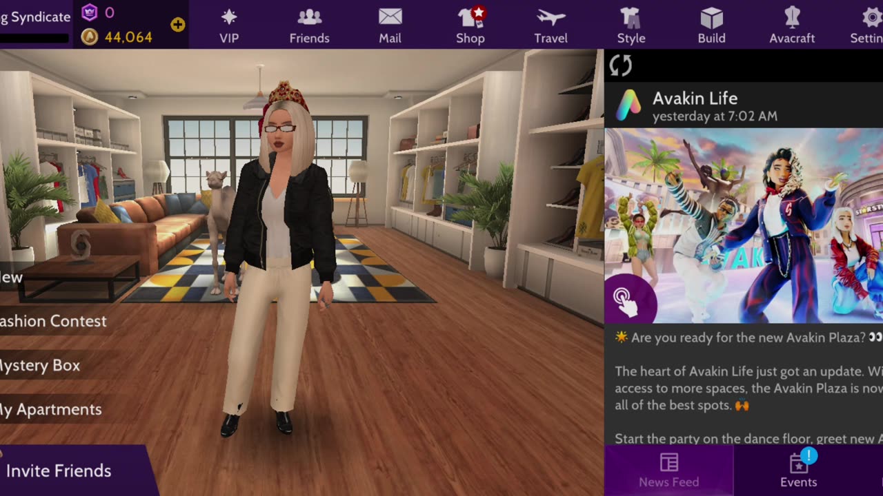 Avakin Life - No inactivity disconnect the server/Won Prize Badge Star Designer