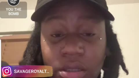 SAVAGEROYALTY READS WOOF & ROACHBAE EBBIMAY FOR FILTH SAYS BARK FOR ME LAPDOG & OFFERS A BISCUIT