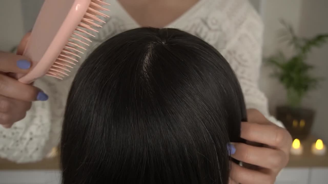 [ASMR] 1h Hair Brushing with Tangle Teezer & Scalp Massage | No Talking