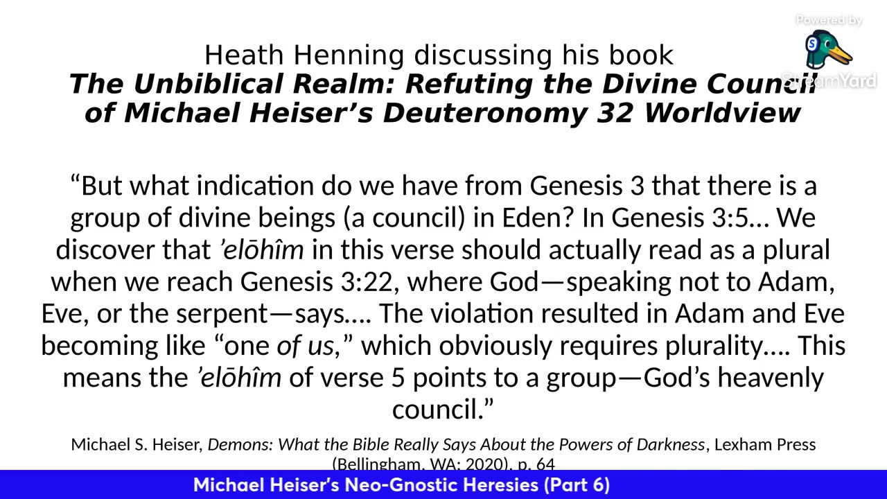 Michael Heiser's Neo-Gnostic Heresies (Part 6)