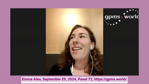 Emma Alen, GPMS.WORLD Panel 72, September 2024