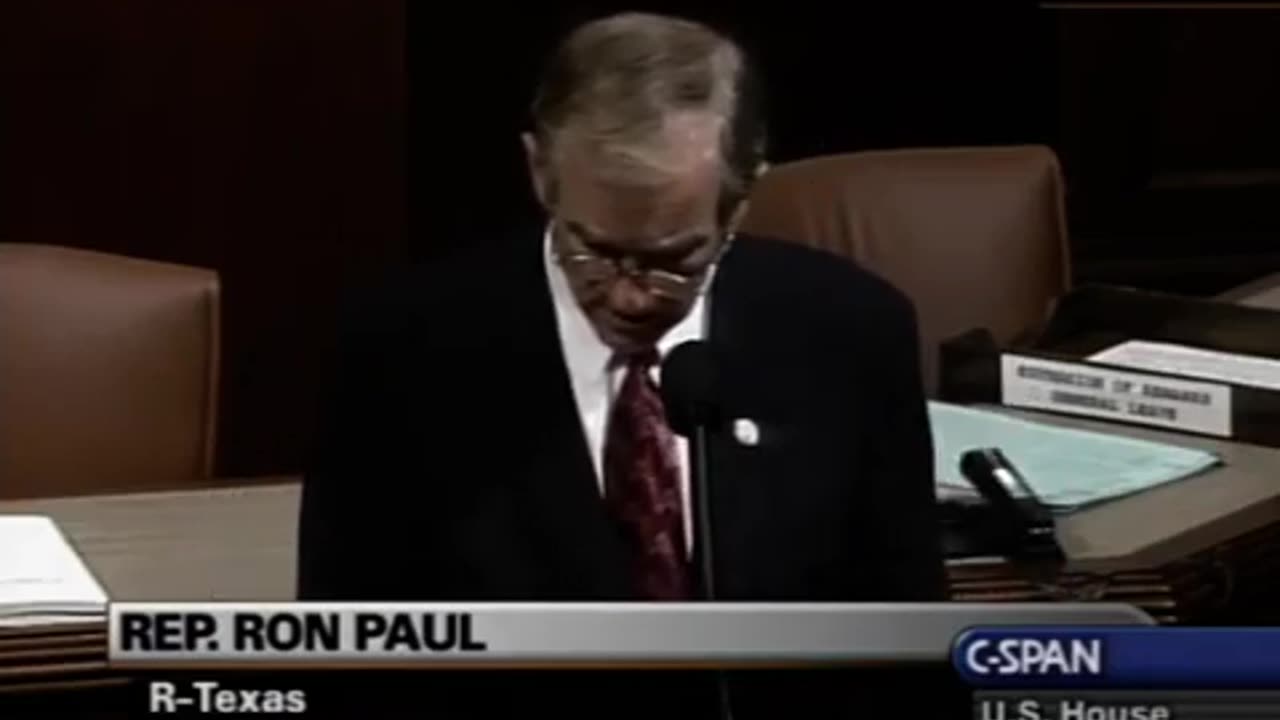 Ron Paul 2003 End the Fed Speech