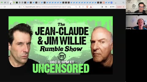 UNCENSORED - THE JIM WILLIE & JEAN-CLAUDE SHOW! DEC3