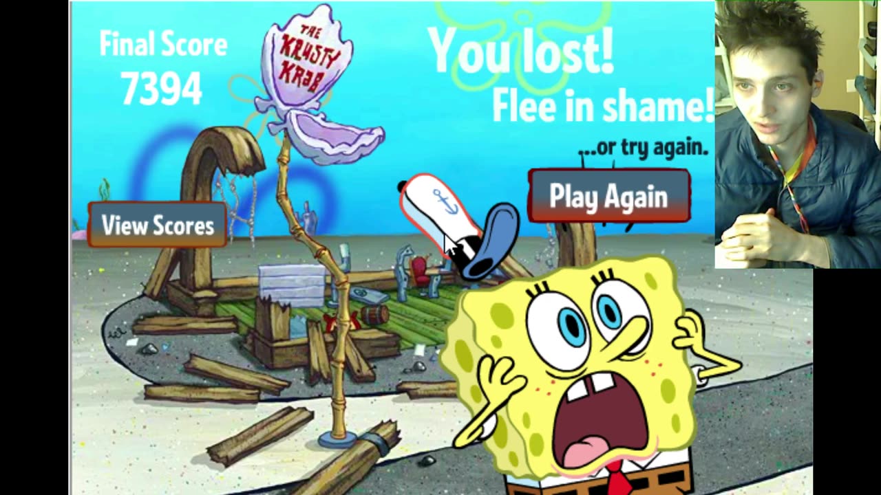 Failed Attempt #31 To Complete Level 6 In SpongeBob SquarePants Invasion Of The Patty Snatchers