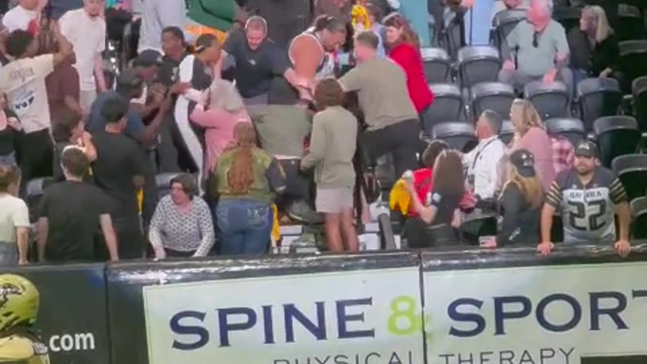 Fight Breaks Out In Stands During California Football Game