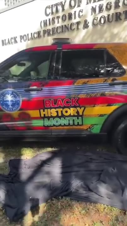 Miami Police Department Shows Off Their New Black History Month Police Car