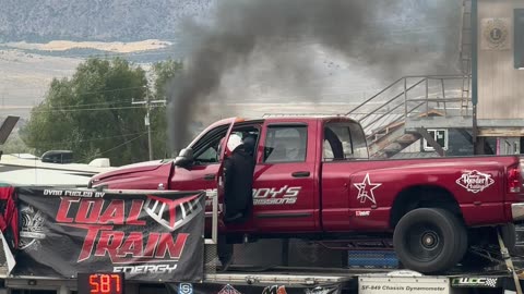 Truck's Engine Explodes