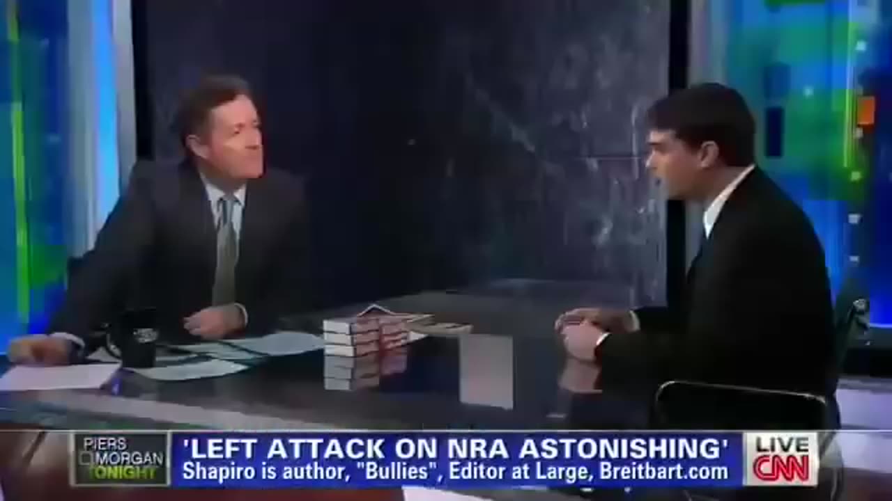 Ben Shapiro and Piers Morgan debate Gun Violence and Gun Control January 9th, 2013