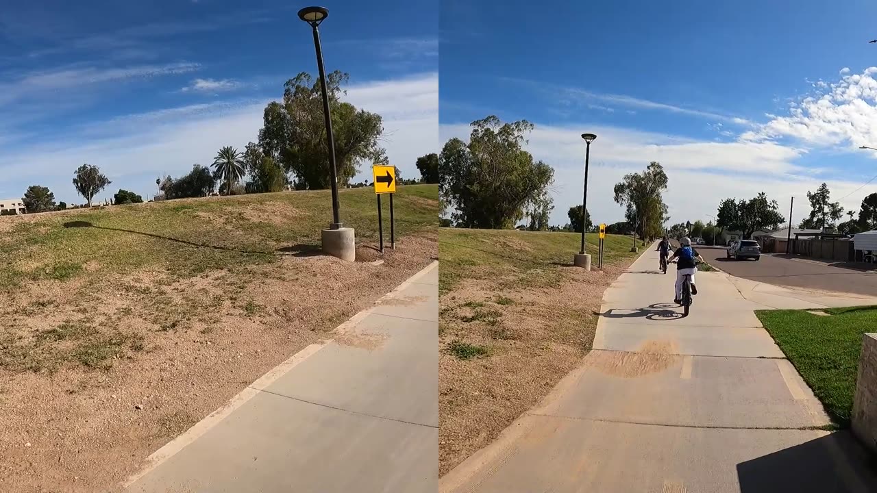 Barely dodging scooterman