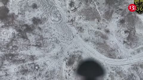 "Hot missile in snowy weather” - Drone targets Russian soldiers advancing in opean area