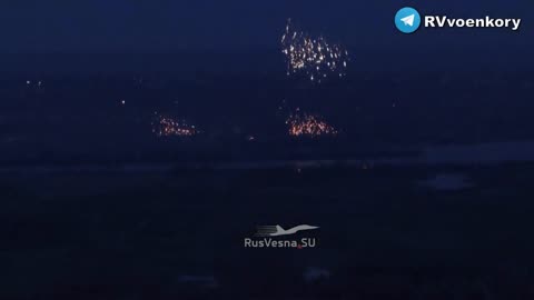 Dropping incendiary ammunition on the positions of the Armed Forces of Ukraine