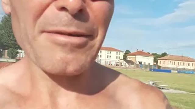 Training at the athletic field wonderful day..💪💪💪🏃🏃😅😂😂🏃👍👍🏆🥇☀️☀️☀️