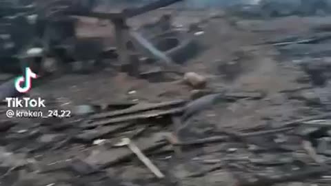 Consequences of a Russian artillery strike on AFU positions near Bakhmut