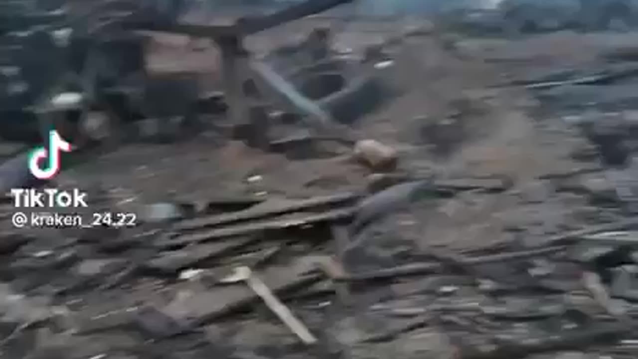Consequences of a Russian artillery strike on AFU positions near Bakhmut