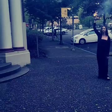 Woman Burns Quran Outside Antifa Occupation at Portland State University