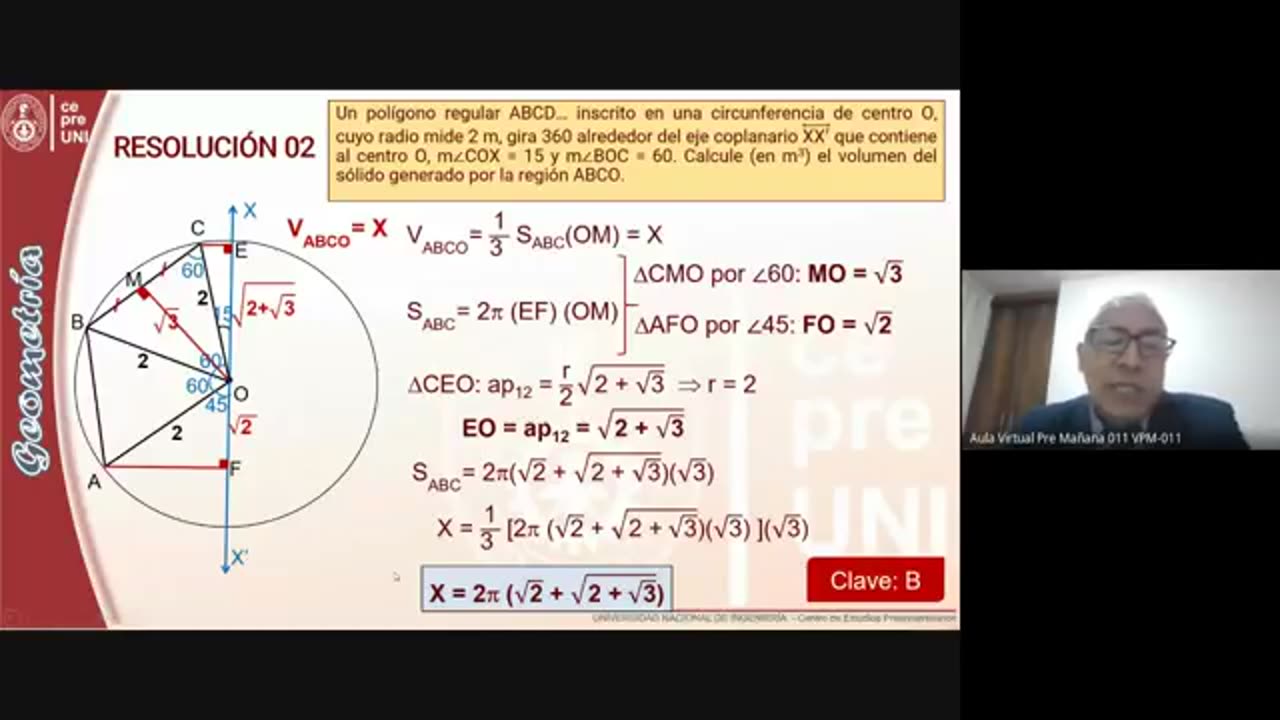 CEPRE UNI 2021 - 2 | SEMANA 19 | GEOMETRÍA S01