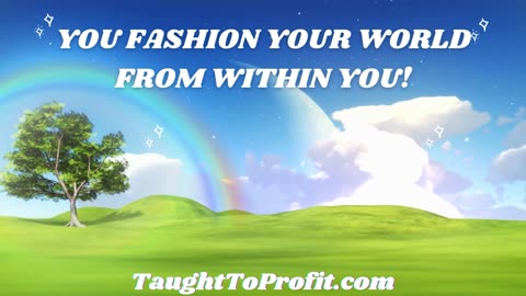 You Fashion Your World From Within You