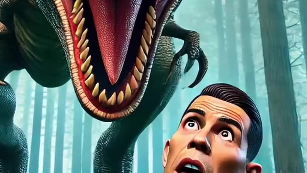 Can_Ronaldo_Escape_the_Dinosaur__🦖⚽️_Who_is_the_Hunter__🕵️‍♂️(720p)