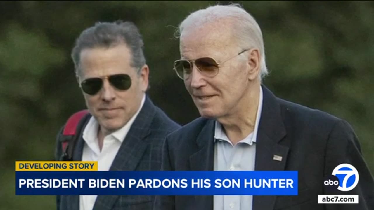 D.C., Trump react to President Biden pardoning son Hunter