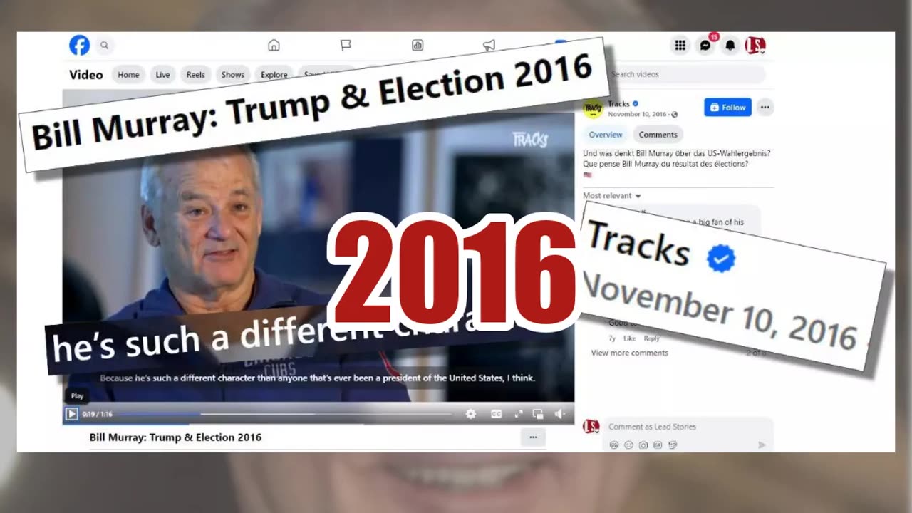 Fact Check: Bill Murray Did NOT Endorse Trump In 2024 -- Quote Is From 2016