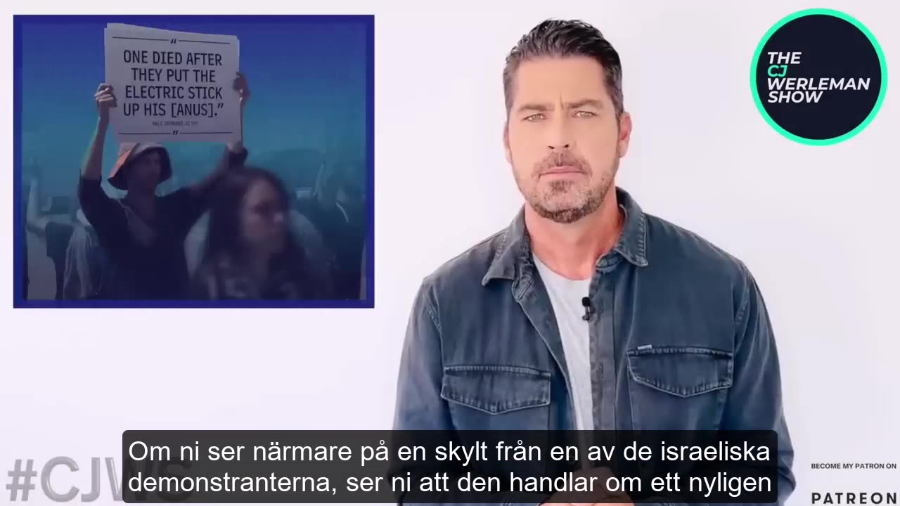 Israel är ett pedofeli-pandemiskt land CJ Werleman (Svensk text)