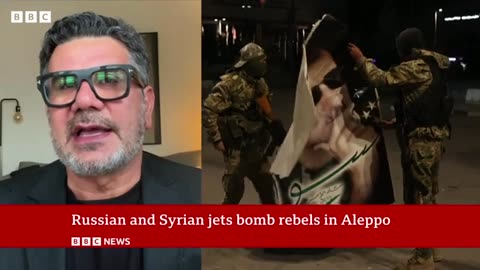 Russian strikes hit Aleppo as rebels take control of Syrian city | BBC News