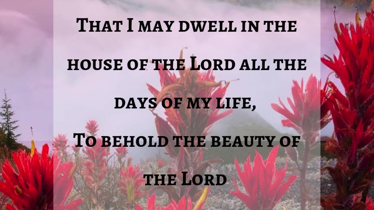 Psalm 27:4 NASB1995